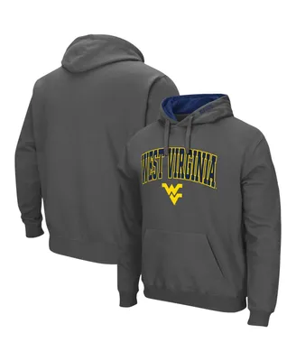 Men's Colosseum Charcoal West Virginia Mountaineers Arch and Logo 3.0 Pullover Hoodie