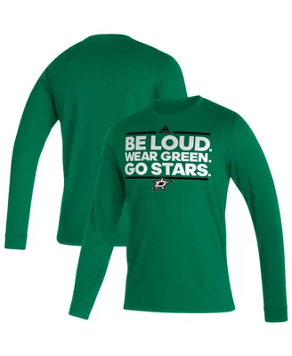 Men's adidas Kelly Green Dallas Stars Dassler Aeroready Creator Long Sleeve T-shirt