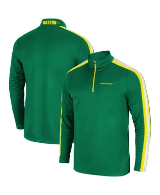 Men's Colosseum Green Oregon Ducks 1955 Quarter-Zip Jacket