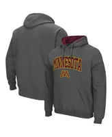 Men's Colosseum Charcoal Minnesota Golden Gophers Arch and Logo 3.0 Pullover Hoodie