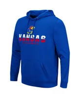 Men's Colosseum Royal Kansas Jayhawks Lantern Pullover Hoodie