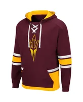 Men's Colosseum Maroon Arizona State Sun Devils Lace Up 3.0 Pullover Hoodie