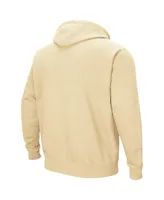 Men's Colosseum Gold Colorado Buffaloes Arch and Logo 3.0 Pullover Hoodie