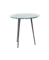 Aluminum Modern Accent Table