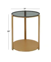 Iron Contemporary Accent Table