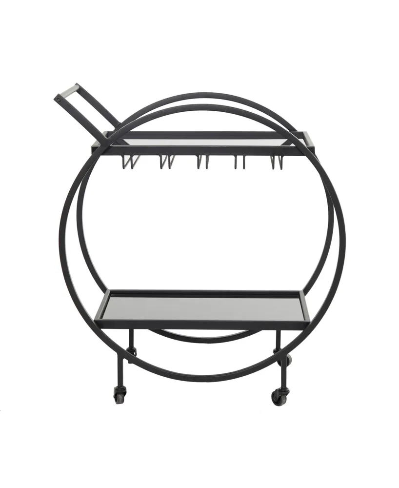 Metal Contemporary Bar Cart