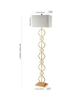 Selina Iron Ogee Trellis Modern Led Floor Lamp