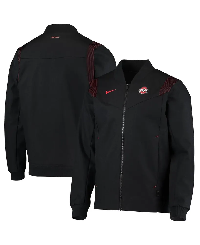 Men's Black Ohio State Buckeyes Full-Zip Bomber Jacket