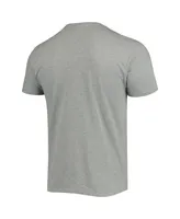 Men's Heathered Gray Los Angeles Chargers Helmet T-shirt