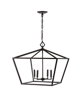 Jonathan Y Gatsby 4-Light Adjustable Rustic Glam Led Pendant