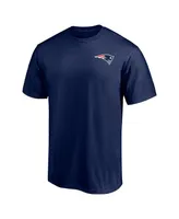 Men's Fanatics Navy New England Patriots #1 Dad Logo T-shirt