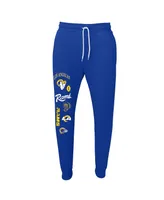 Women's Wear by Erin Andrews Royal Los Angeles Rams Palm Tree Jogger Sweatpants