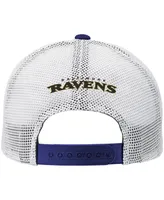 Big Boys Purple Baltimore Ravens Core Lockup Snapback Hat