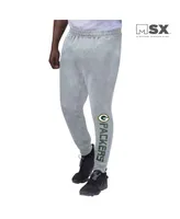 Men's Msx by Michael Strahan Heathered Gray Green Bay Packers Jogger Pants