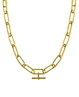 And Now This 18''+ 2" extender Gold Plated or Silver Oval Link Necklace