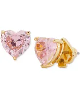 Kate Spade New York Gold-Tone Stone Heart Stud Earrings