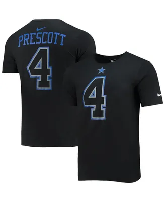 Men's Nike Dak Prescott Black Dallas Cowboys Name and Number T-shirt
