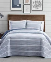 Brooklyn Loom Niari Yarn Dye Stripe Piece Quilt Set