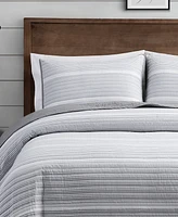 Brooklyn Loom Niari Yarn Dye Stripe 2 Piece Quilt Set, Twin