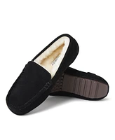 Fireside By Dearfoams Women's Mel Genuine Shearling Moccasin Slipper