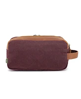 Tsd Brand Turtle Ridge Waxed Canvas Toiletry Bag