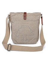 Tsd Brand Forest Canvas Crossbody Bag