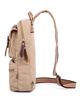 Tsd Brand Turtle Ridge Canvas Sling Bag