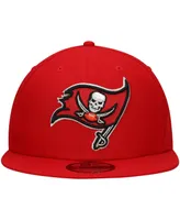 Men's New Era Red Tampa Bay Buccaneers Basic 9FIFTY Snapback Hat