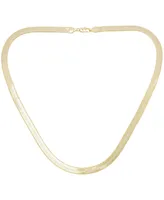 Diamond Cut Herringbone Chain Necklace