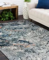 Lr Home Tempest Abstract Arctic Glacier Area Rug