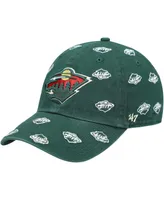 Women's '47 Green Minnesota Wild Confetti Clean Up Logo Adjustable Hat