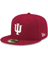 Men's New Era Crimson Indiana Hoosiers Basic 59FIFTY Team Fitted Hat