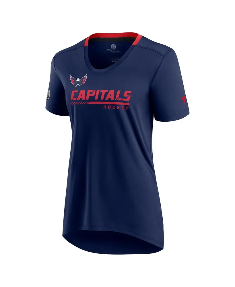 Women's Fanatics Navy Washington Capitals Authentic Pro Locker Room T-shirt