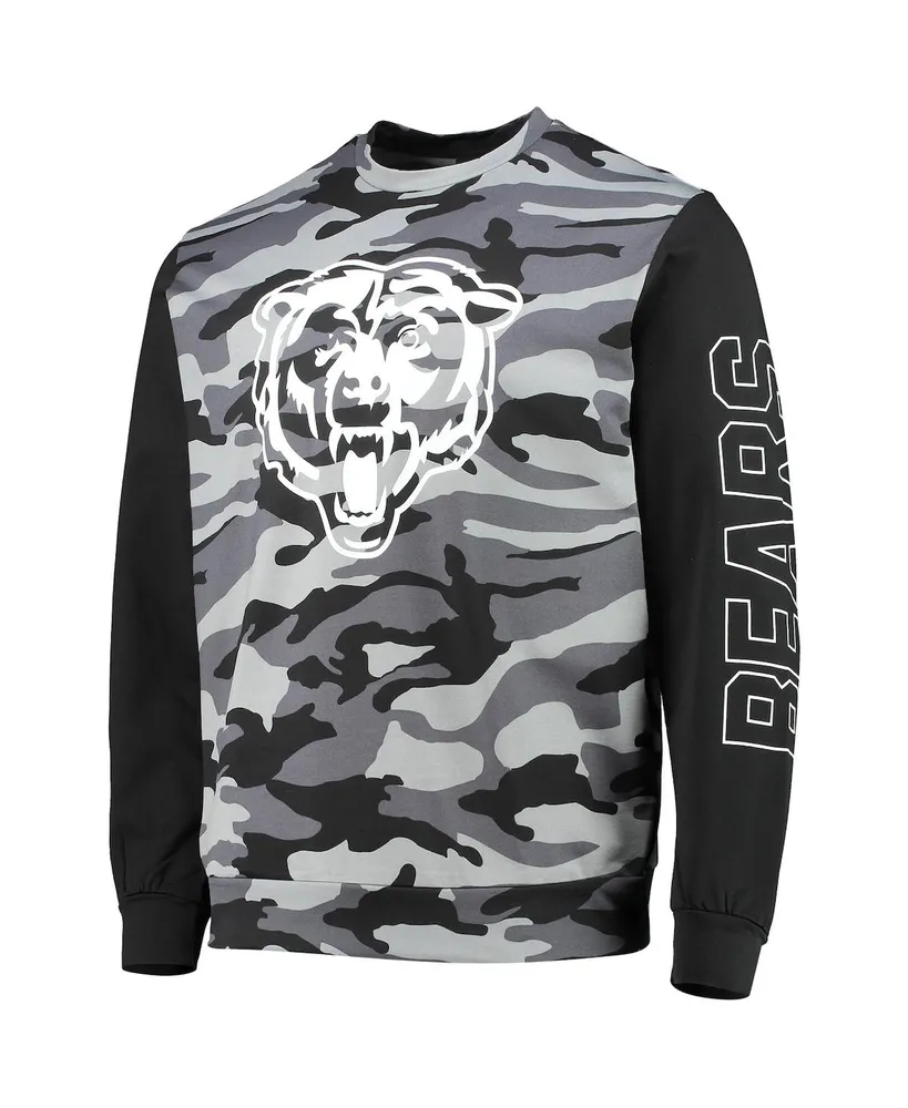 Men's Foco Black Chicago Bears Camo Long Sleeve T-shirt