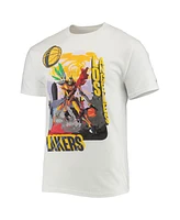 Men's Nba x McFlyy White Los Angeles Lakers Identify Artist Series T-shirt