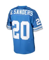 Men's Mitchell & Ness Barry Sanders Blue Detroit Lions 1993 Authentic Throwback Retired Player Jersey