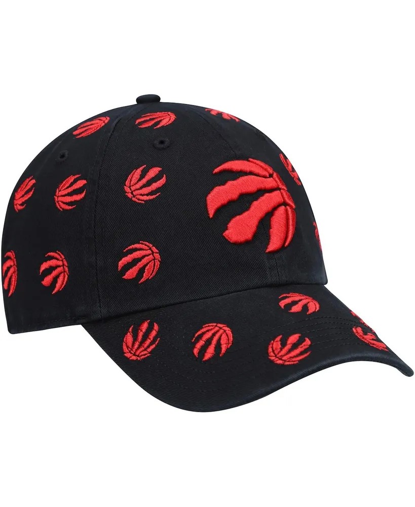 Men's '47 Black Toronto Raptors Confetti Cleanup Adjustable Hat