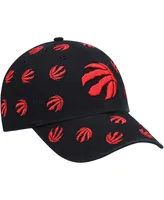 Men's '47 Black Toronto Raptors Confetti Cleanup Adjustable Hat