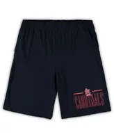 Men's Concepts Sport Red, Navy St. Louis Cardinals Big and Tall T-shirt Shorts Sleep Set