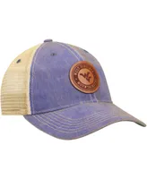 Men's Navy West Virginia Mountaineers Target Old Favorite Trucker Snapback Hat
