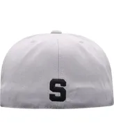 Men's Top of the World Gray Michigan State Spartans Fitted Hat