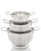 Ovente 3 Pieces Colander Set - Silver