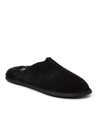 Dearfoams Men's Bradford Genuine Suede Scuff House Slipper