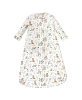 Hudson Baby Baby Girls Hudson Cotton Long-Sleeve Wearable Sleeping Bag, Sack, Blanket