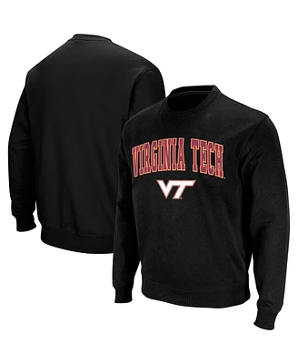 Colosseum Men's Virginia Tech Hokies Arch and Logo Crew Neck Sweatshirt