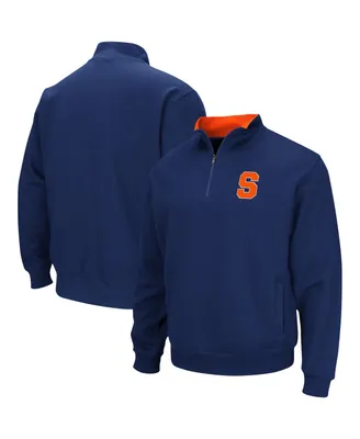 Men's Colosseum Navy Syracuse Orange Tortugas Team Logo Quarter-Zip Jacket