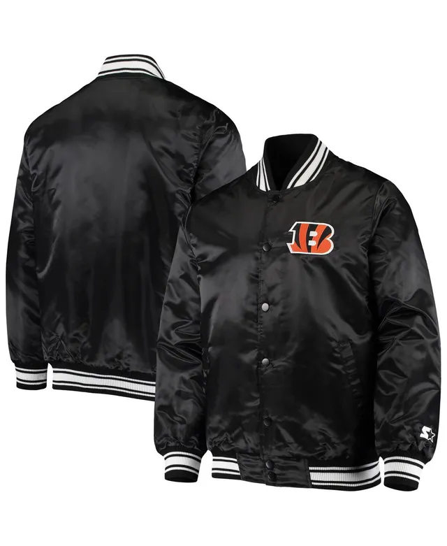 Men's Starter Black Cincinnati Bengals Extreme Full-Zip Hoodie Jacket