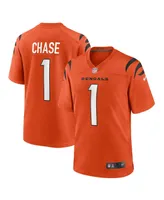 Men's Nike Ja'Marr Chase Orange Cincinnati Bengals Alternate Game Jersey