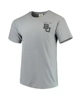 Men's Gray Baylor Bears Team Comfort Colors Campus Scenery T-shirt