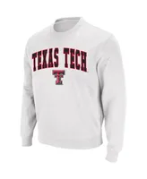 Colosseum Men's Texas Tech Red Raiders Arch and Logo Crew Neck Sweatshirt